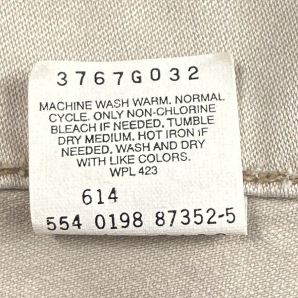 VTG Levis 910 Shorts 12 Beige Classic Fit USA 1998 Street Tan High Rise Preppy - Picture 8 of 15